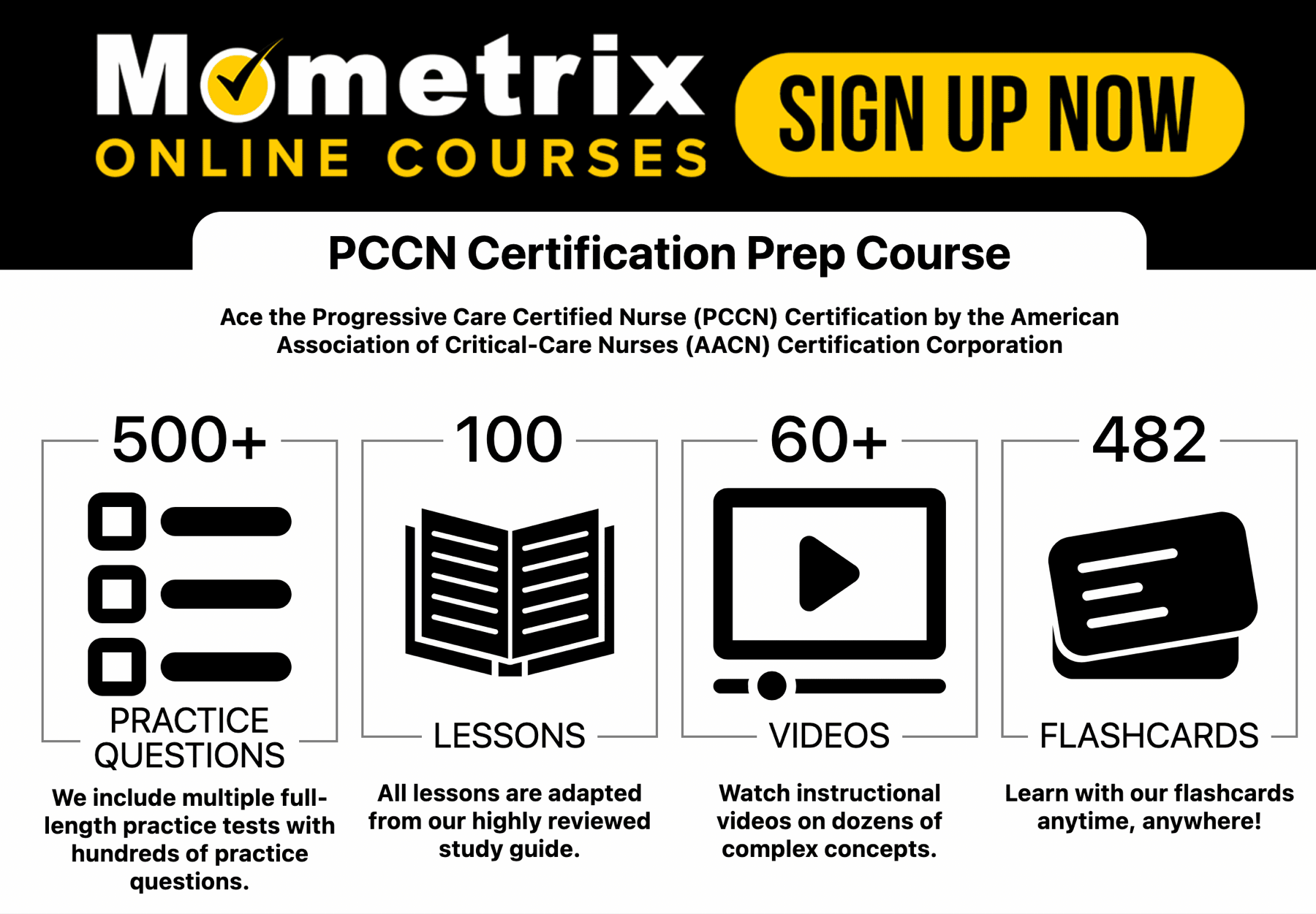Before version of the online course sales page